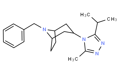 8-benzyl-3-(3-isopropyl-5-methyl-4H-1,2,4-triazol-4-yl)-8-aza-bicyclo[3.2.1]octane