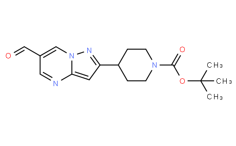 tert-butyl 4-(6-formylpyrazolo[1,5-a]pyrimidin-2-yl)piperidine-1-carboxylate
