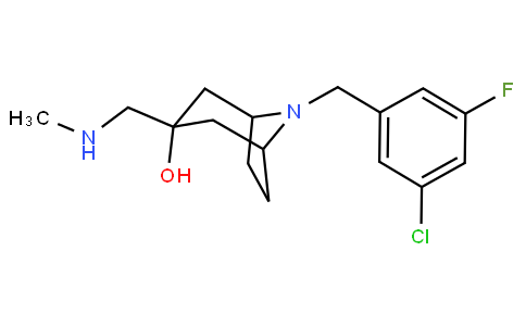 8-(3-CHLORO-5-FLUOROBENZYL)-3-((METHYLAMINO)METHYL)-8-AZA-BICYCLO[3.2.1]OCTAN-3-OL