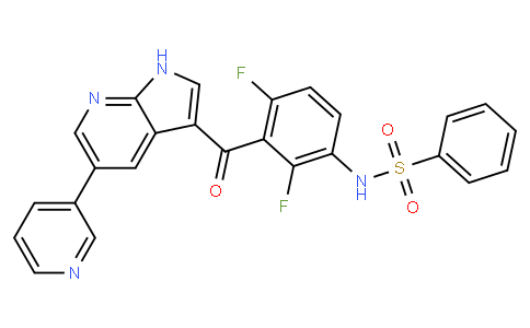 N-[2,4-二氟-3-[[5-(3-吡啶基)-1H-吡咯并[2,3-b]吡啶-3-基]甲?；鵠苯基]苯磺酰胺