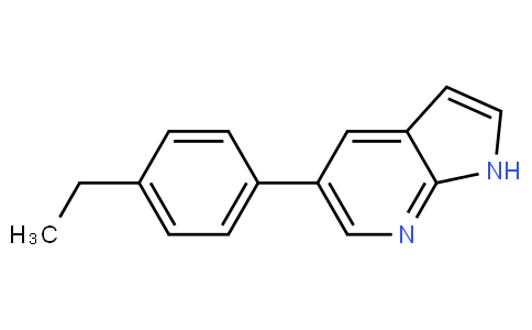 1H-PYRROLO[2,3-B]PYRIDINE, 5-(4-ETHYLPHENYL)-