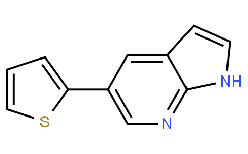 1H-PYRROLO[2,3-B]PYRIDINE, 5-(2-THIENYL)-