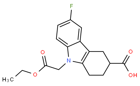 9-ETHOXYCARBONYLMETHYL-6-FLUORO-2,3,4,9-TETRAHYDRO-1H-CARBAZOLE-3-CARBOXYLIC ACID