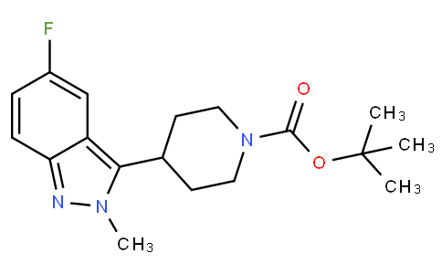 tert-butyl 4-(5-fluoro-2-methyl-2H-indazol-3-yl)piperidine-1-carboxylate