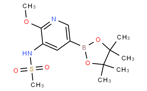 N-(2-methoxy-5-(4,4,5,5-tetramethyl-1,3,2-dioxaborolan-2-yl)pyridin-3-yl)methanesulfonamide