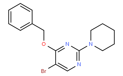 4-Benzyloxy-5-bromo-2-(piperidin-1-yl)-pyrimidine